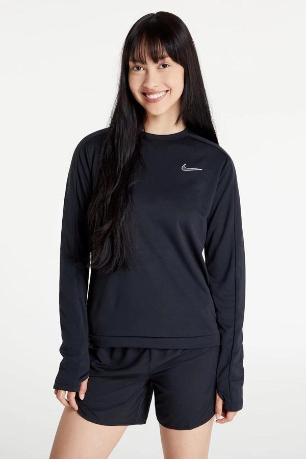Nike Dri Fit Swoosh Run Pacer Midlayer Kadın Sweatshirt Siyah - Image 1