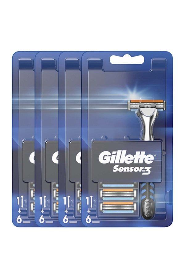 Gillette Sensor3 Makine 6 Yedek X 4 Adet - Image 1