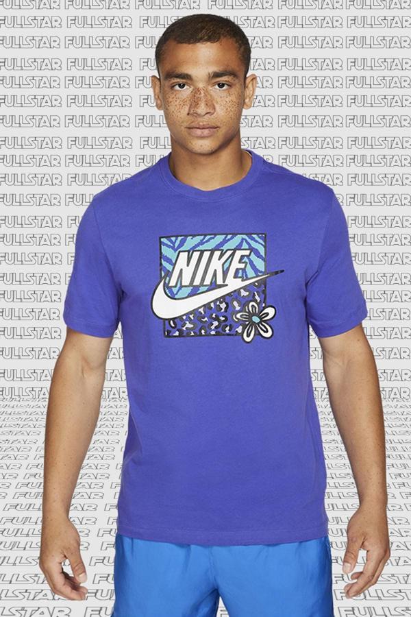 Nike Sportswear High Summer Graphic Short Sleeve Tee Purple Mor Unisex Tişört - Image 1