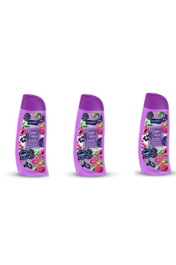 Hobby Duş Jeli Fresh Care Canlandırıcı Meyveler 500 Ml X 3 Adet - Image 1