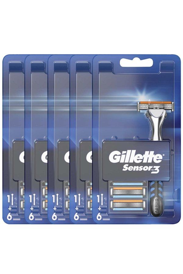 Gillette Sensor3 Mak 6'Lı Bıçak X5 Adet - Image 1