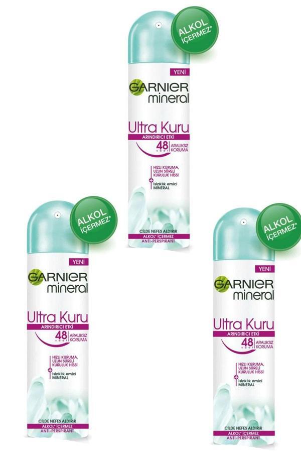 Garnier 3 Lü Set Anti - Perspirant Sprey Deodorant - Ultra Kuru 150 Ml 3600541932654 - Image 1