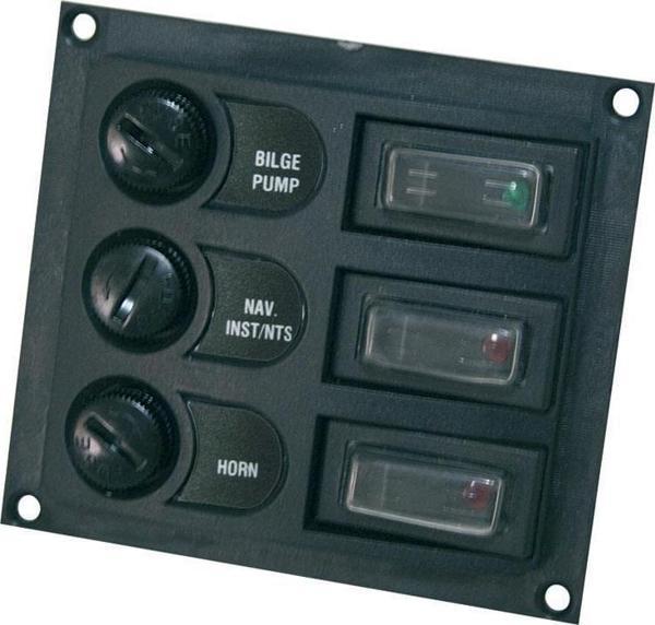 Lalizas Kontrol Paneli, Anahtar  Sigortalı,  Black - Image 1