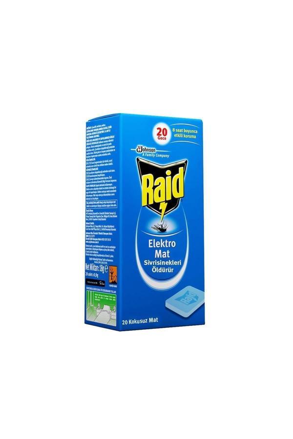 Raid Marka: Sivrisineklere Karşı Elektro Mat Kokusuz Tablet 20'Li Kategori: Sürüngen Yemi - Image 1
