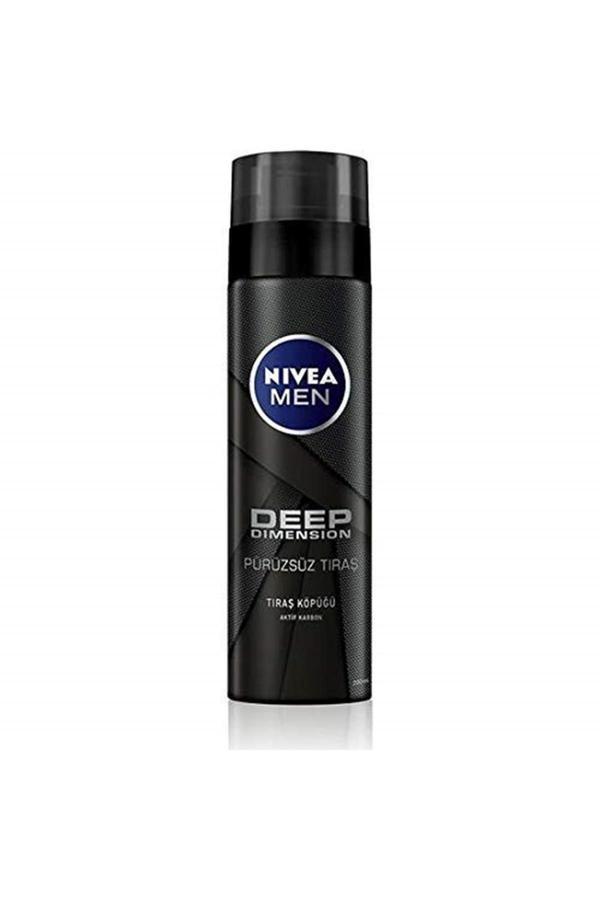 Nıvea Men Traş Köpüğü 200Ml Deep Dımensıon Pürüzsüz Traş-6'Lı Paket - Image 1