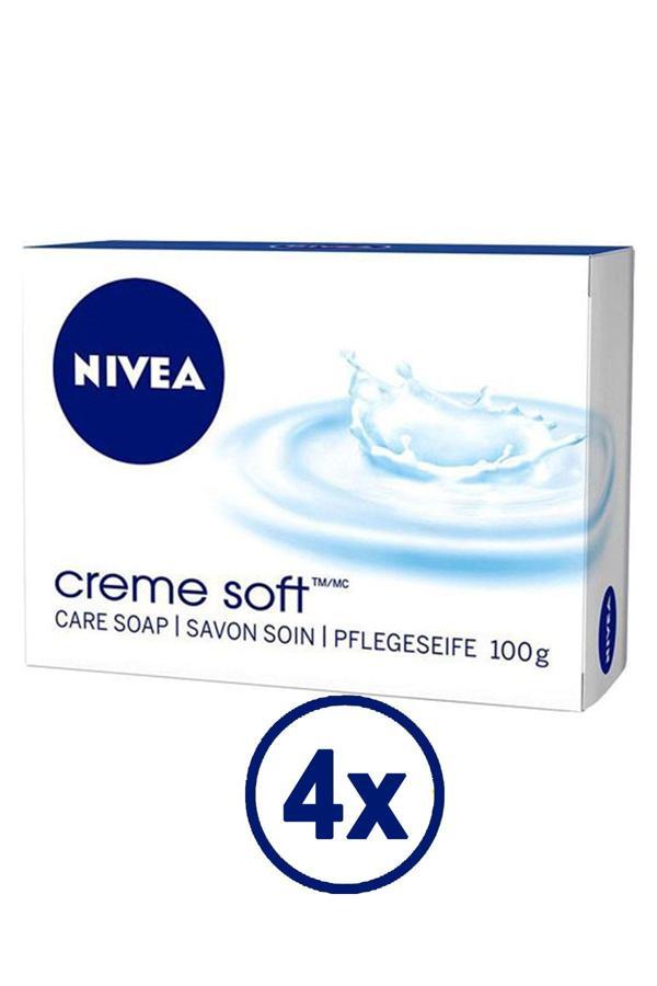 Nıvea Creme Soft Care Sabun 100 Gr 4 Adet - Image 1