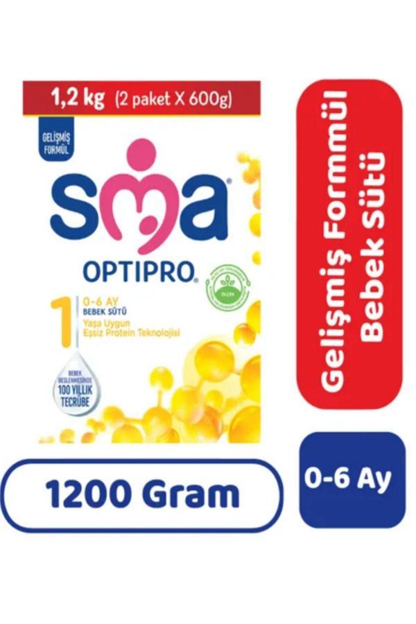 Sma Optipro 1 0-6 Ay Bebek Sütü 1200 Gr - Image 1