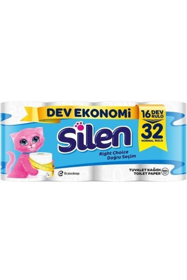 Silen Tuvalet Kağıdı Dev Rulo 16 Lı (16=32 Rulo) - Image 1