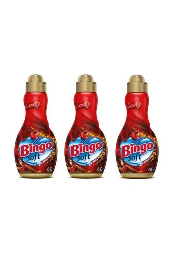 Bingo Soft Konsantre Çamaşır Yumuşatıcısı Lovely 1440 Ml X 3 Adet - Image 1