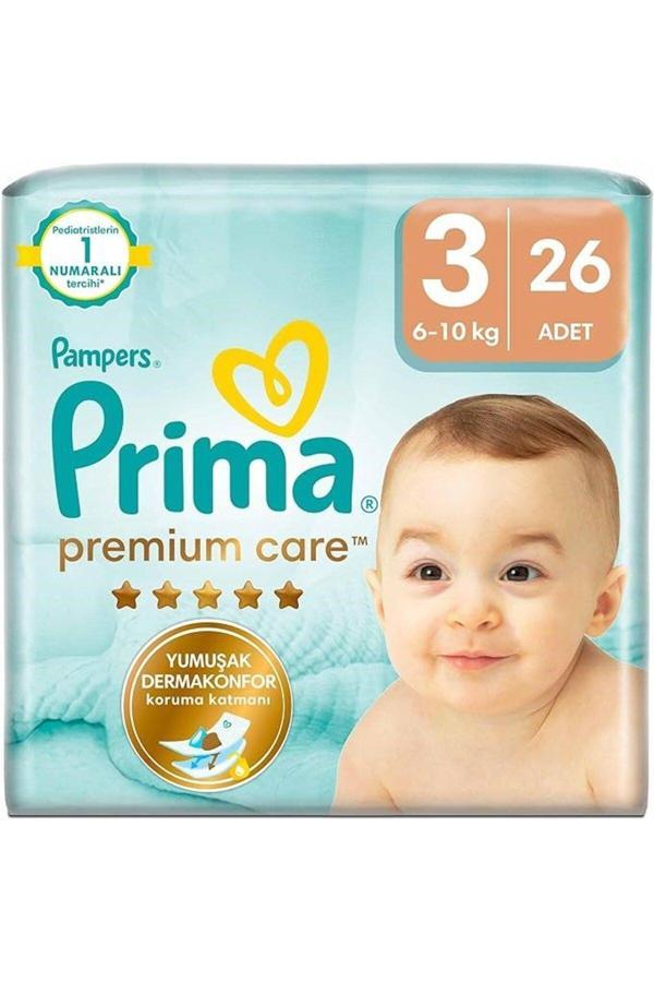 Prima Premium Care Bebek Bezi Ekonomik Paket 3 Beden 26 Adet - Image 1