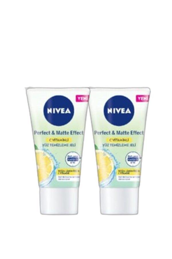 Nıvea Perfect & Matte Effect C Vitaminli Yüz Bakım Ve Yüz Temizleme Jeli 50 Ml *2 Adet - Image 1