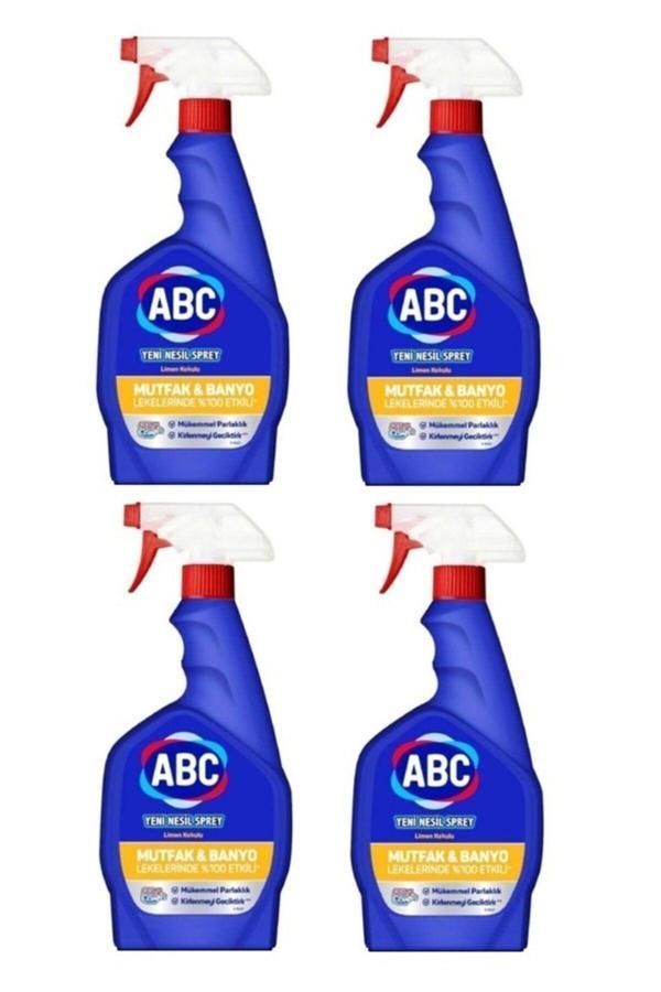 Abc Mutfak&Banyo Sprey Limon Kokulu 750 Ml X 4 Adet - Image 1