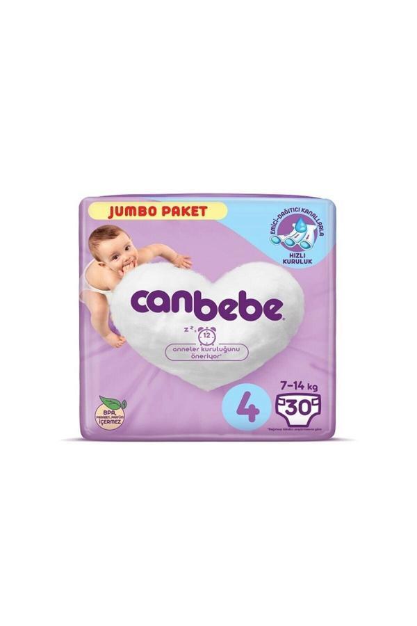 Canbebe Süper Eko 4 Beden Maxi 30 Adet Bebek Bezi - Image 1