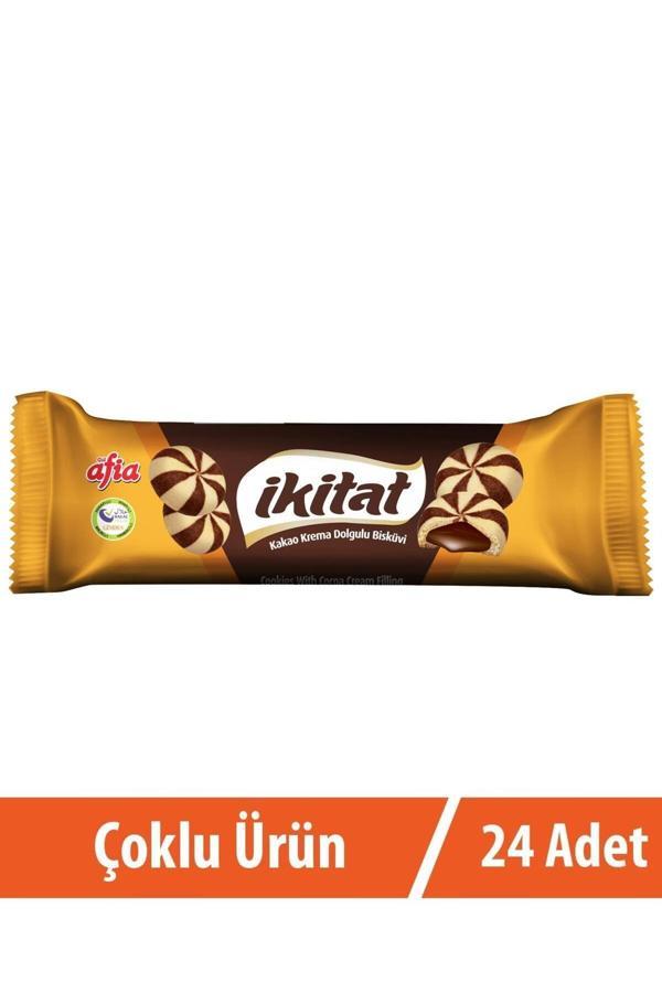 Afia İkitat Kakao Krema Dolgulu Bisküvi 24X75 Gr - Image 1
