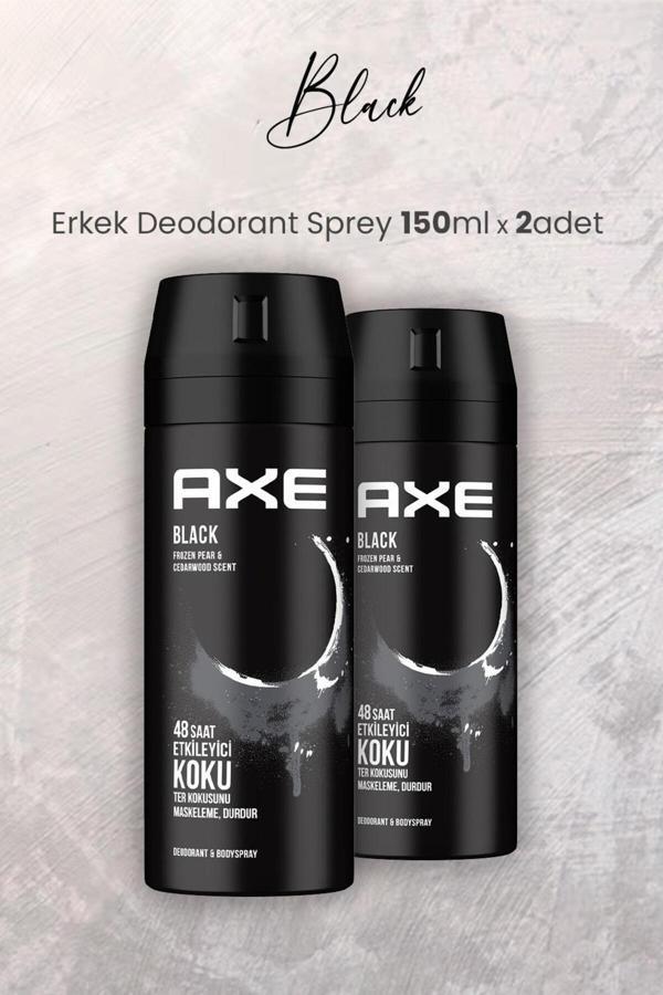 Axe Black Erkek Deodorant Sprey 150 Ml X 2 Adet - Image 1