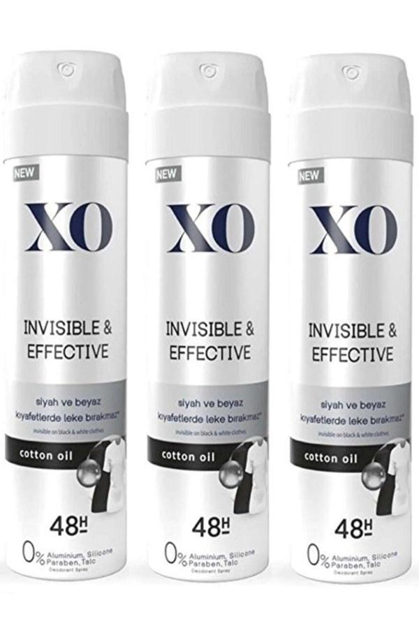 Xo Deodorant Kadın 150Ml Invısıble Effectıve X 3 Adet - Image 1