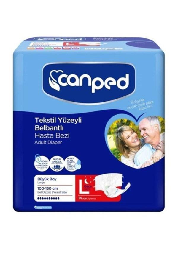 Canped Belbantlı Gece Büyük Eko ( Large - Night ) Hasta Bezi 14'Lü 8690742310134 - Image 1