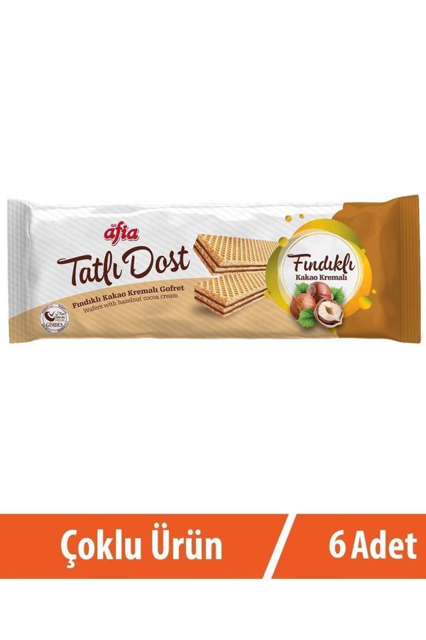 Afia Tatlı Dost Fındıklı Kakao Kremalı Gofret 6X140 Gr - Image 1