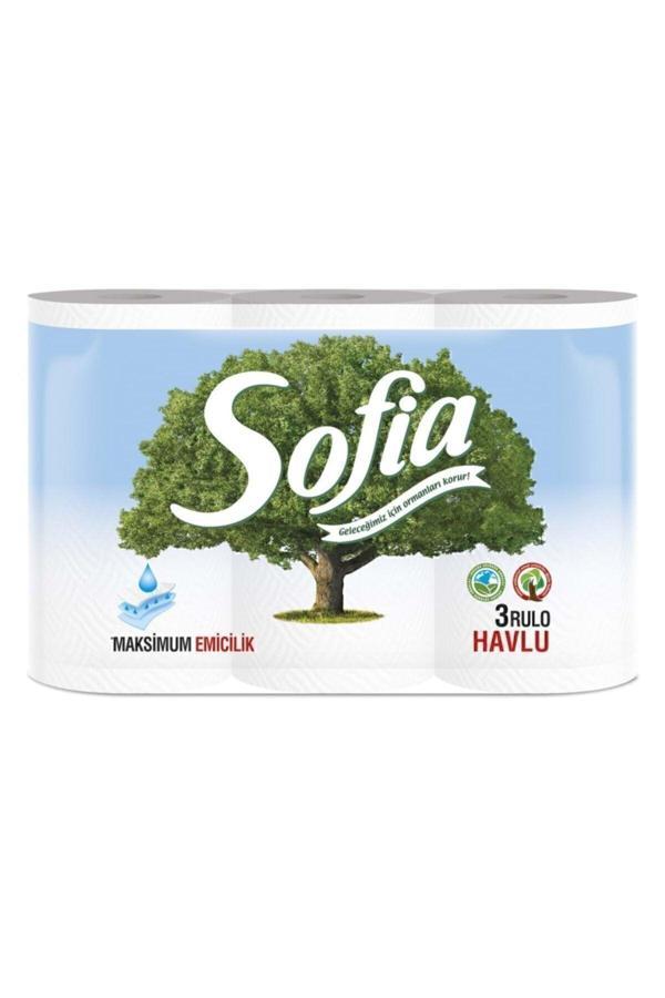 Sofia Kağıt Havlu 4 Katlı 3'Lü - Image 1