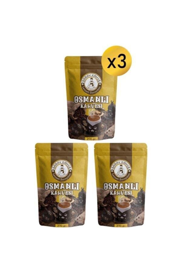 Saray Osmanlı Kahvesi 200 Gr 8 Karışımlı 3'Lü Set - Image 1