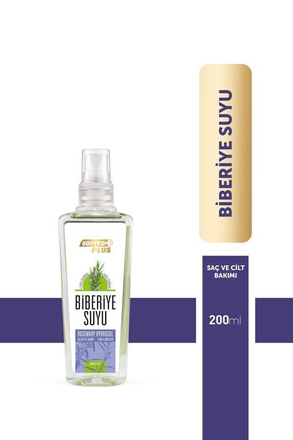 Softto Plus Saç Uzamasını Hızlandırma Ve Dökülmesini Engellemeye Yardımcı %100 Biberiye Suyu 200 Ml - Image 1