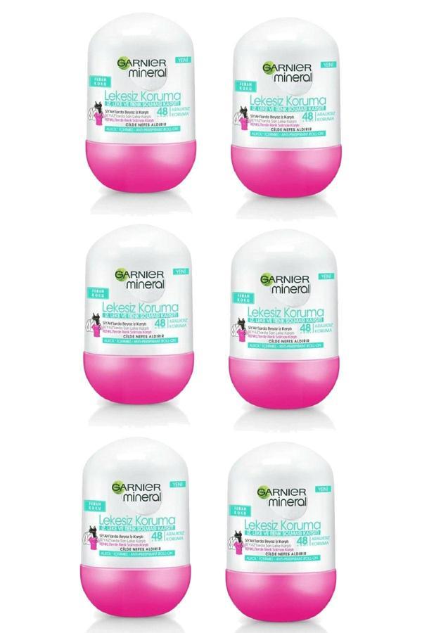 Garnier 6 Lı Set Anti - Perspirant Kadın Roll-On Deodorant - Lekesiz Koruma 50 Ml 3600541928954 - Image 1
