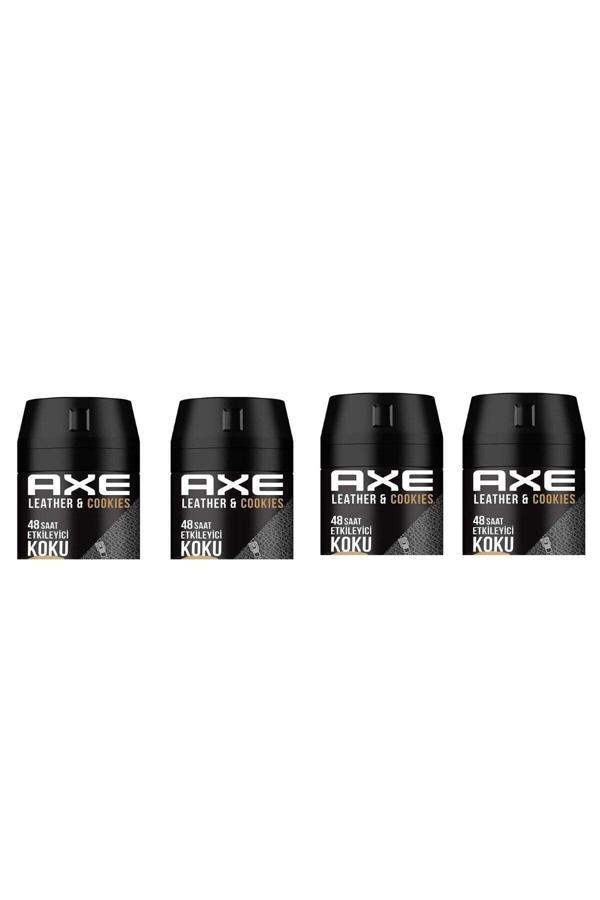 Axe Erkek Deodorant Sprey Leather & Cookies 150 Ml 8690637981487 4 Adet - Image 1
