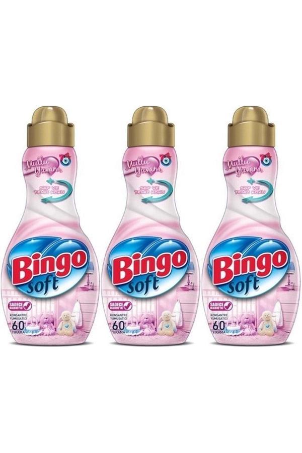 Bingo Soft Çamaşır Yumuşatıcı Konsantre 1440Ml Mutlu Yuvam (3 Lü Set) - Image 1