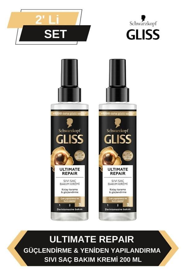 Gliss Ultimate Repair Sıvı Saç Kremi 200Ml X 2'Li Set - Image 1