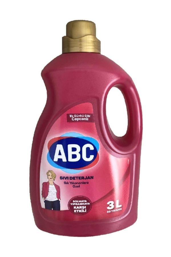 Abc Sık Yıkanan Çamaşırlara Özel Solmaya Yıpranmaya Karşı Sıvı Deterjan 3000 Ml 2 Adet - Image 1