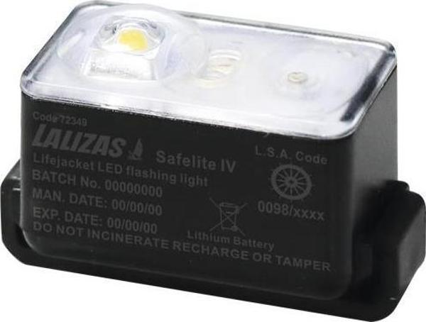 LALIZAS Lifejacket LED flashing light "Safelite  IV" ON-OFF water activated, USCG/SOLAS/MED - Image 1