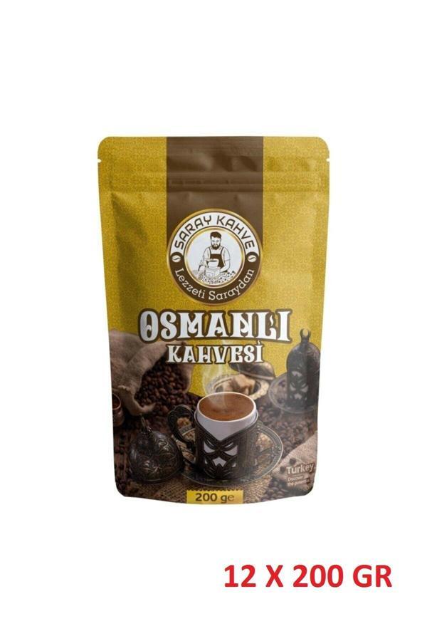 Saray Kahve Osmanlı Kahvesi 200 Gr X12 Set Suha Depo - Image 1