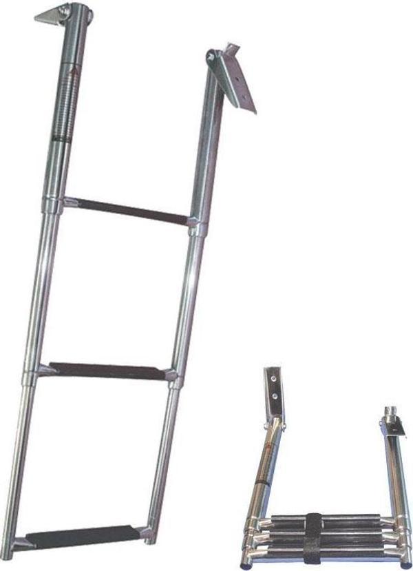 Lalizas Teleskopik Merdiven, Krom,3 Bas., Inox 316, 330x860Mm - Image 1