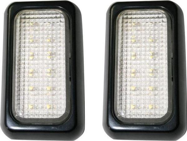 Lalizas TEPE/ROMÖRK LAMBASI 12 LEDs, 12V24V, SİYAH 2 Ad.LİK SET - Image 1