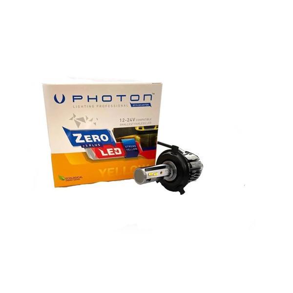 Honda Dıo 110 Far Ampulü Led +3 Plus H4 Xtreme Zr3724 Xy Zero 12v 24v Sarı Işık Photon - Image 1