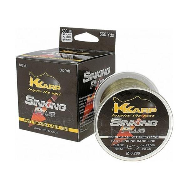 K-Karp Sinking Plus Serisi 600m Monofilament Misina 0,40mm - Image 1
