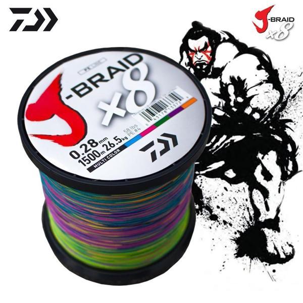 Daiwa J-Braid 8B Multicolor 1500m İp Misina 0,35mm - Image 1