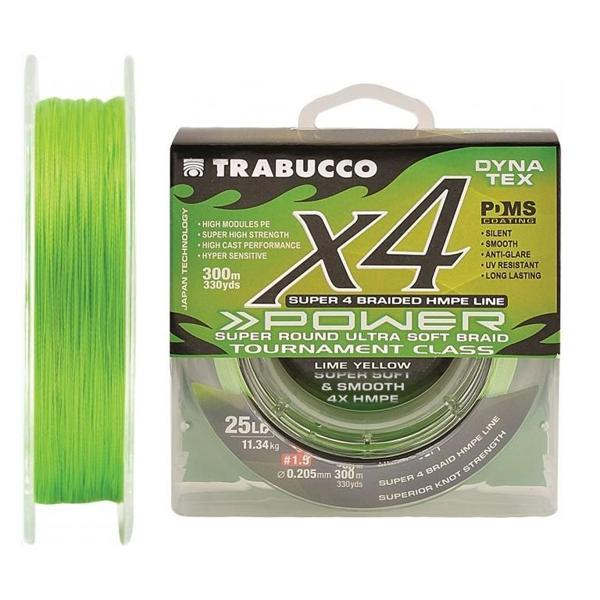 Trabucco Dyna Tex Pro 4B UV Lime Yellow 150m İp Misina 0,16mm - Image 1
