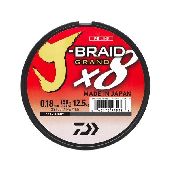 Daiwa J-Braid Grand 8B Gray Light 270m İp Misina 0,24mm - Image 1