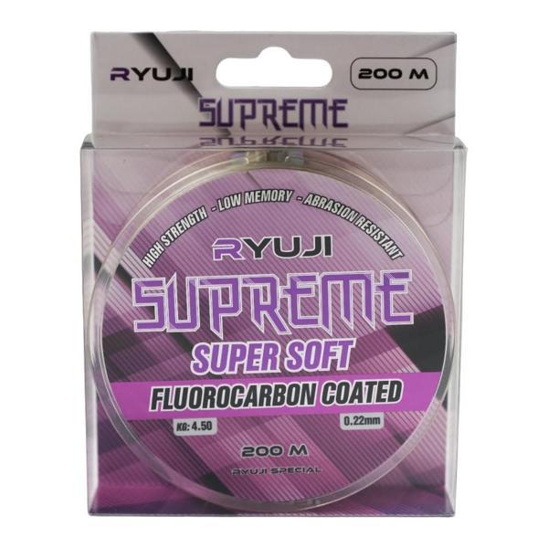 Ryuji Supreme Super Soft Green 200m Fluorocarbon Coated Misina 0,25mm - Image 1