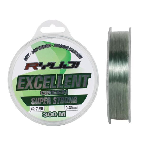 Ryuji Excellent Green 300m Monofilament Misina 0,40mm - Image 1