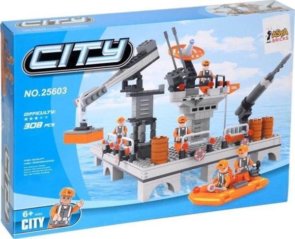 Asya Oyuncak Asya Ant Bricks City 308 Parça LEGO Denizciler Seti 0131-25603 - Image 1