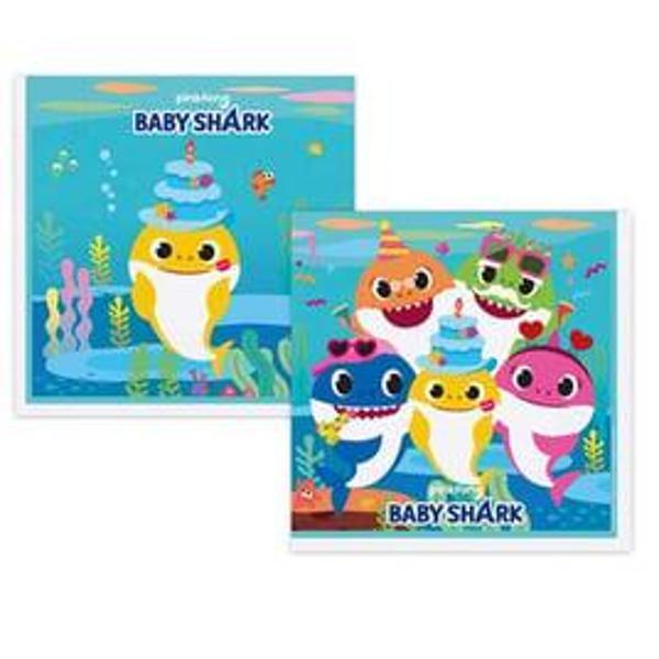 BABY SHARK PARTİ ZAMANI PEÇETE 16 'LI - Image 1
