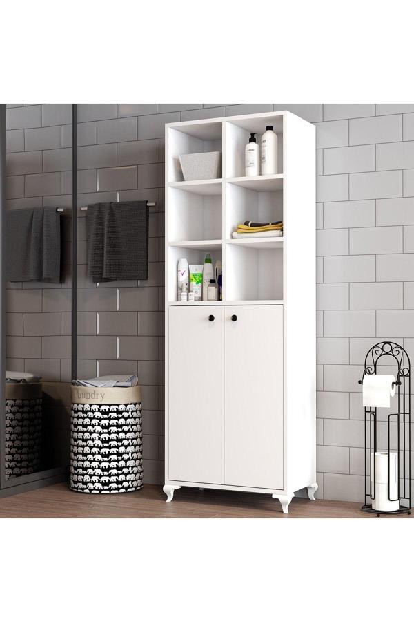 Moxen Mobilya Bdr1 Çok Amaçlı Dolap Raflı Mxnbdr1001byz - Image 1