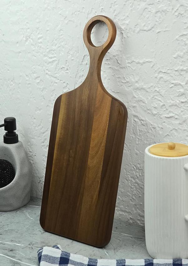 Akasya Kesme Tahtası - Mutfak Kesim Panosu - Uzun, 44 CM - Image 1