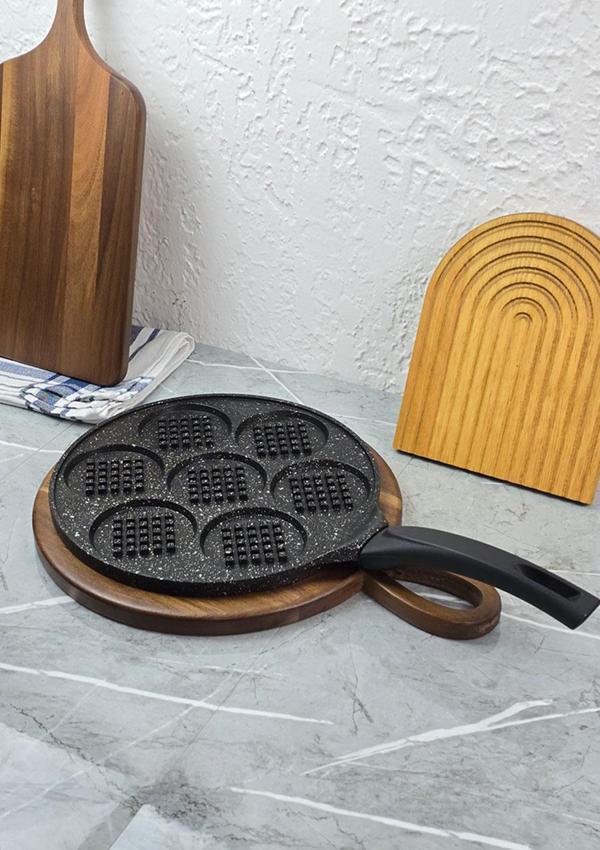 Waffle Tavası - Döküm Pankek Tavası - 27 CM - Image 1