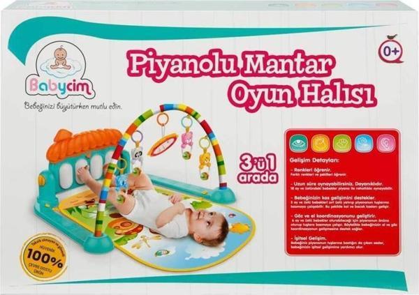 Babycim Bebek Piyanolu Mantar Panolu Oyun Halısı Müzikli - Image 1