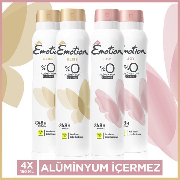 Emotion Bliss & Joy Kadın Deodorant 4x150 Ml - Image 1