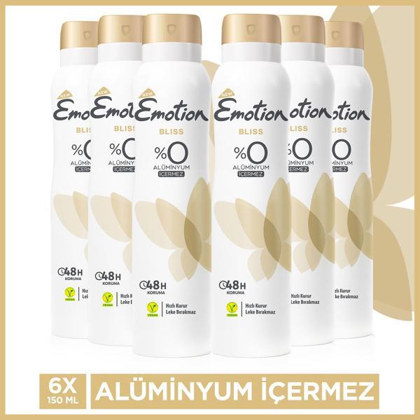 Emotion Bliss Kadın Deodorant 6x150 Ml - Image 1