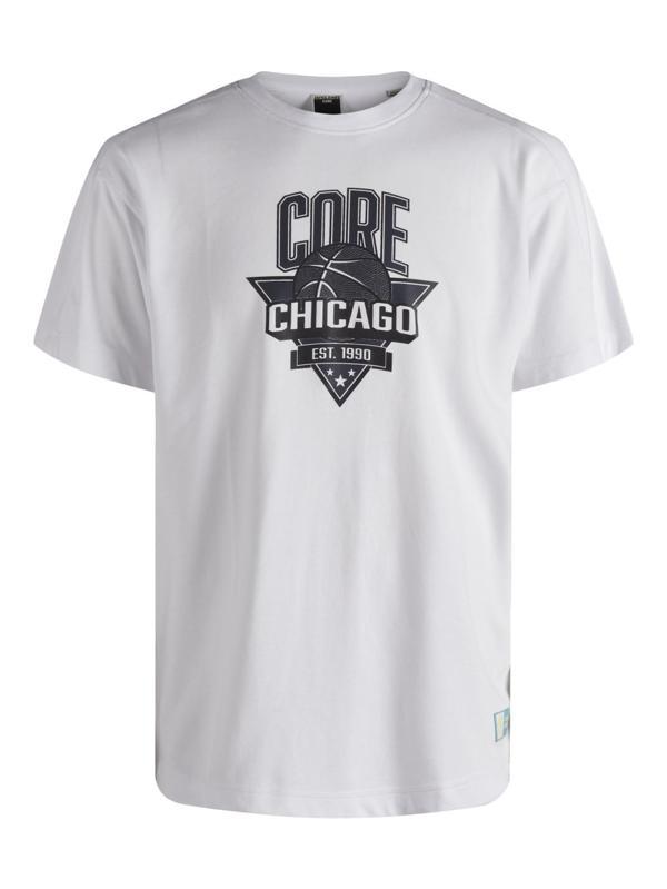 Jack&Jones Erkek Baskılı NBA Basketbol T-shirt - 12209942 - Image 1